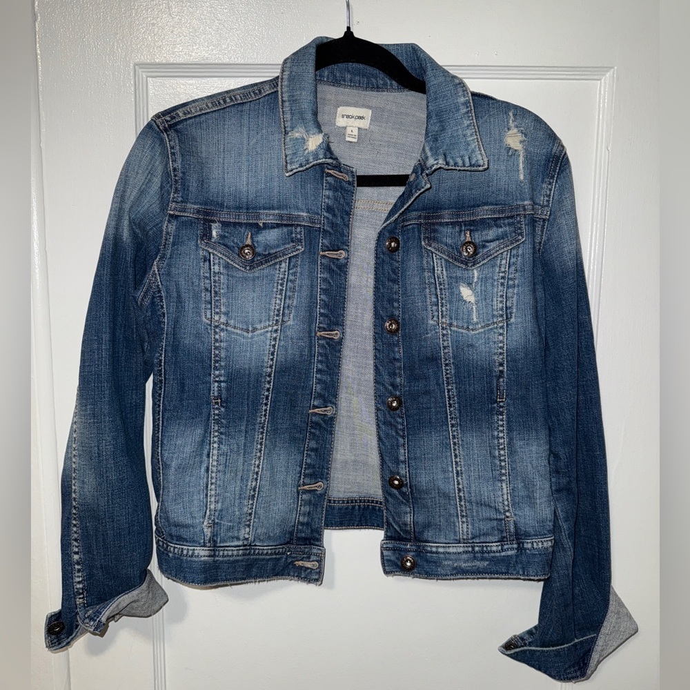 Distressed Denim Jacket